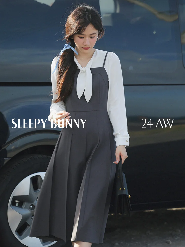 Elegant College Style Dress Long Sleeve Fake Two Piece Maxi Slim Fit Waist A Line Outfit Petite Women Autumn Casual Fashion 2025
Elegant College Style Dress Long Sleeve Fake Two Piece Maxi Slim Fit Waist A Line Outfit Petite Women Autumn Casual Fashion 2025