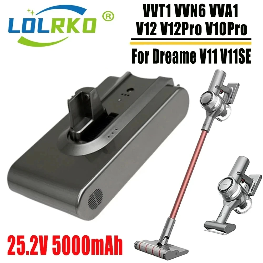 Литиевая батарея для пылесоса Dreame V11 V12 Mijia Dreame V10Pro V12Pro 25,2 в 5000 мАч
Литиевая батарея для пылесоса Dreame V11 V12 Mijia Dreame V10Pro V12Pro 25,2 в 5000 мАч