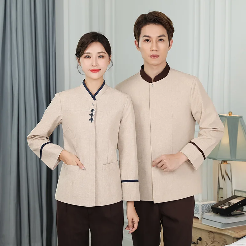 Star Hotel Cleaning Service Uniform Long-Sleeved Property Cleaner Autumn and Winter Clothing Guest Room Waiter Workwear PA Clean
Star Hotel Cleaning Service Uniform Long-Sleeved Property Cleaner Autumn and Winter Clothing Guest Room Waiter Workwear PA Clean