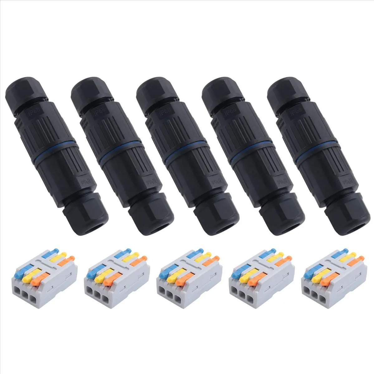 SEO 10PCS IP68 Waterproof Junction Box, Outdoor Electrical Cable Connector for 3.5-10mm Wire Range(AC 250V, 16A) 4 Pin
SEO 10PCS IP68 Waterproof Junction Box, Outdoor Electrical Cable Connector for 3.5-10mm Wire Range(AC 250V, 16A) 4 Pin