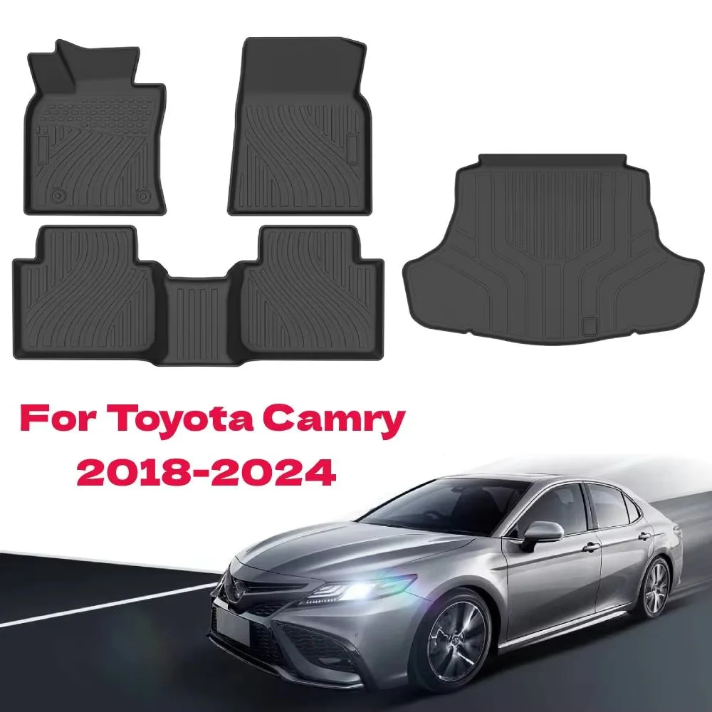 Car Floor Mats for Toyota Camry 2018-2024(Not for Hybrid),TPE All Weather Protection Floor Mats,Car Floor Liners Set Black 
Car Floor Mats for Toyota Camry 2018-2024(Not for Hybrid),TPE All Weather Protection Floor Mats,Car Floor Liners Set Black