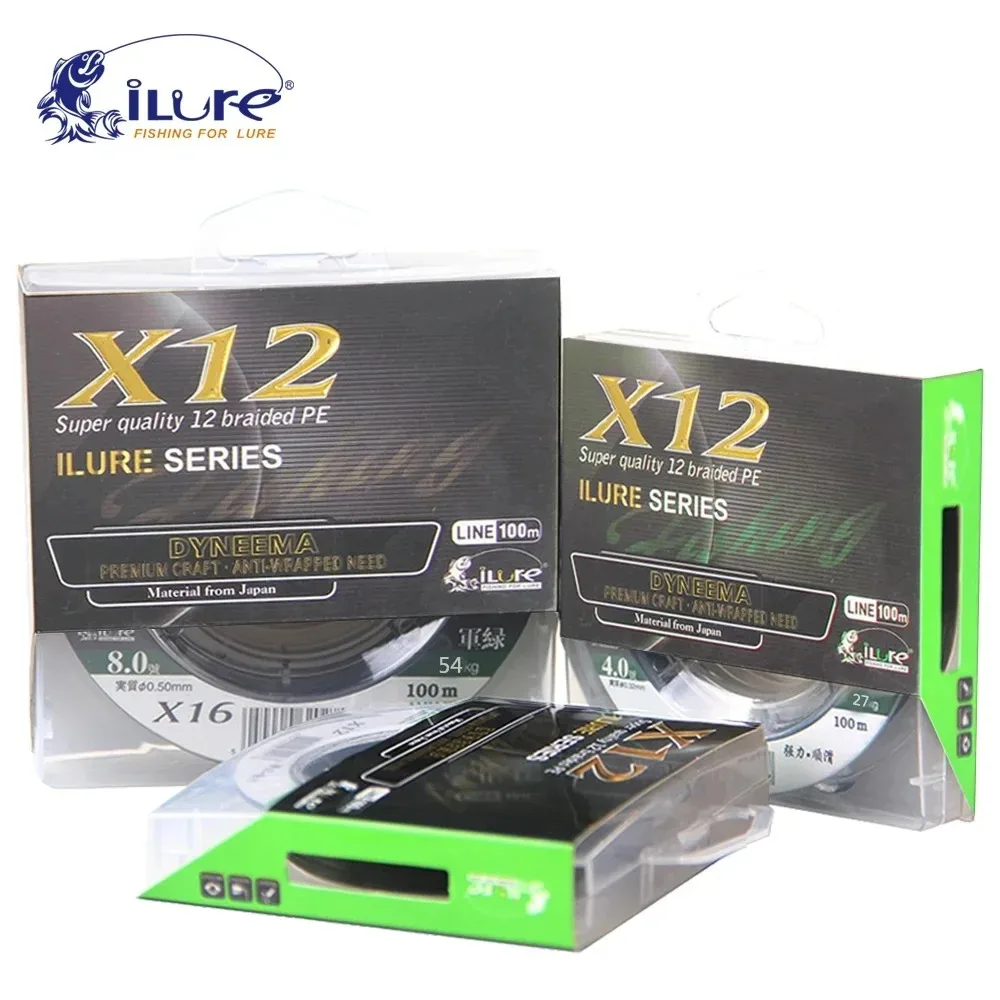 ILURE100M 12 Multifilament Strong Fishing Line PE Braided Line Anti-bite Wear-resistant Freshwater Saltwater Fishing Tackle
ILURE100M 12 Multifilament Strong Fishing Line PE Braided Line Anti-bite Wear-resistant Freshwater Saltwater Fishing Tackle