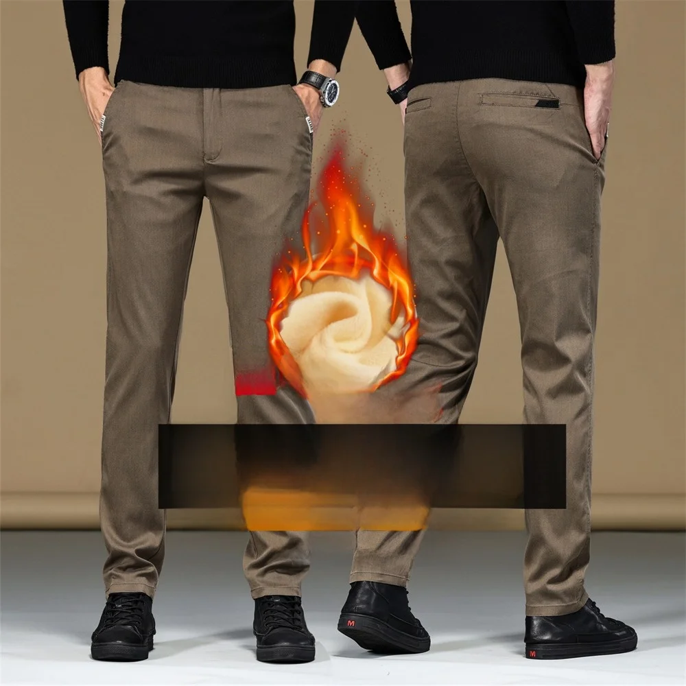 Новинка 2025, мужские повседневные брюки с прямыми штанинами Thiened Fce на подкладке, модные длинные брюки без железа, подходят для среднего возраста
Новинка 2025, мужские повседневные брюки с прямыми штанинами Thiened Fce на подкладке, модные длинные брюки без железа, подходят для среднего возраста