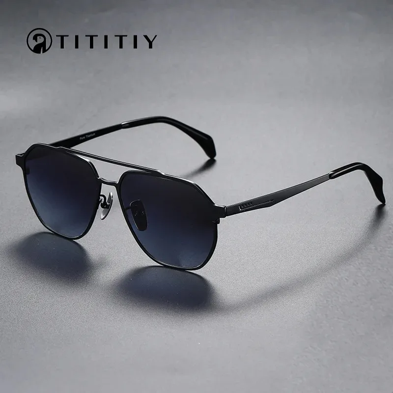 Double Bridge Pure Titanium Polarized Shades Irregular Polygonal Aviation Shield Ultra-Light Driving Anti Glare Sunglasses UV400
Double Bridge Pure Titanium Polarized Shades Irregular Polygonal Aviation Shield Ultra-Light Driving Anti Glare Sunglasses UV400