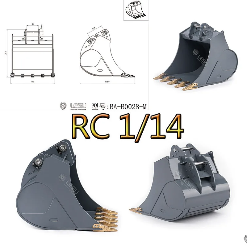 Оригинальный металлический ковш RC для замены на радиоуправляемых гидравлических экскаваторах LESU 1/14 (модели LR960, LR956, B0027, B0028, B0038, B0040)
Оригинальный металлический ковш RC для замены на радиоуправляемых гидравлических экскаваторах LESU 1/14 (модели LR960, LR956, B0027, B0028, B0038, B0040)