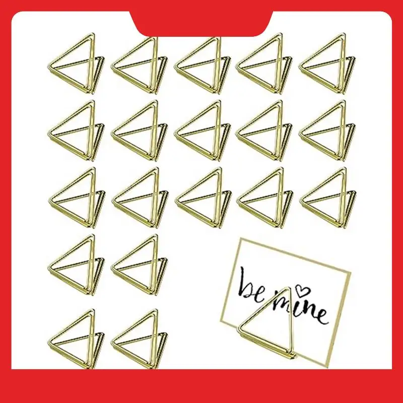 100 Pieces Table Card Holder Triangle Card Holder Mini Metal Picture Table Number Holder Wedding Card Holder Seat Holder Durable
100 Pieces Table Card Holder Triangle Card Holder Mini Metal Picture Table Number Holder Wedding Card Holder Seat Holder Durable