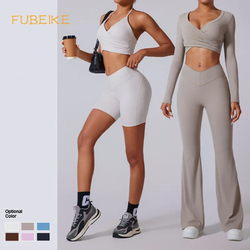 FUBEIKE Yoga Clothes Suit Women's Tracksuit Two Pieces Set Sport Outfit For Woman Workout Leggings Women's Cycling Shorts
FUBEIKE Yoga Clothes Suit Women's Tracksuit Two Pieces Set Sport Outfit For Woman Workout Leggings Women's Cycling Shorts