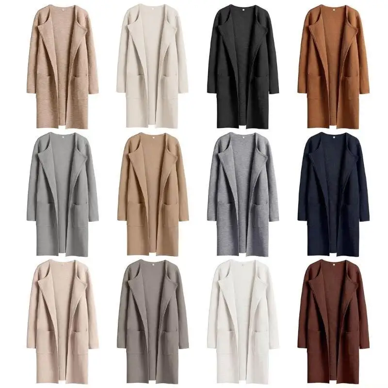 31BF Autumn Winter Woolen Coat For Womens Warm ColorJacket Open Front Overcoats
31BF Autumn Winter Woolen Coat For Womens Warm ColorJacket Open Front Overcoats