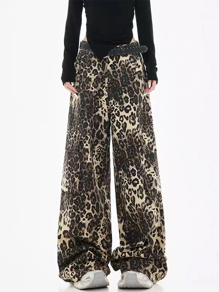 Women Khaki Y2k Baggy Leopard Jeans Harajuku 90s Aesthetic Denim Trousers Japanese 2000s Style Jean Pants Vintage Trashy Clothes
Women Khaki Y2k Baggy Leopard Jeans Harajuku 90s Aesthetic Denim Trousers Japanese 2000s Style Jean Pants Vintage Trashy Clothes