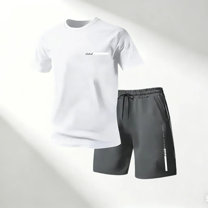 New Summer Men Sport Short-sleeved T-shirts Shorts Set Breathable Quick-dry Gym Sportswear Training&Exercise Sets Workout Outfit
New Summer Men Sport Short-sleeved T-shirts Shorts Set Breathable Quick-dry Gym Sportswear Training&Exercise Sets Workout Outfit