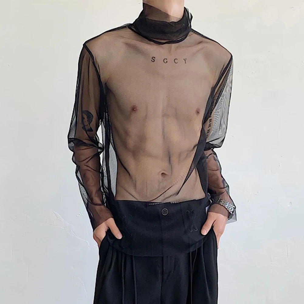 Mens Mesh Top Mens See-through Turtleneck Nightclub Party Streetwear Turtleneck Elastic Long Sleeve See-through
Mens Mesh Top Mens See-through Turtleneck Nightclub Party Streetwear Turtleneck Elastic Long Sleeve See-through