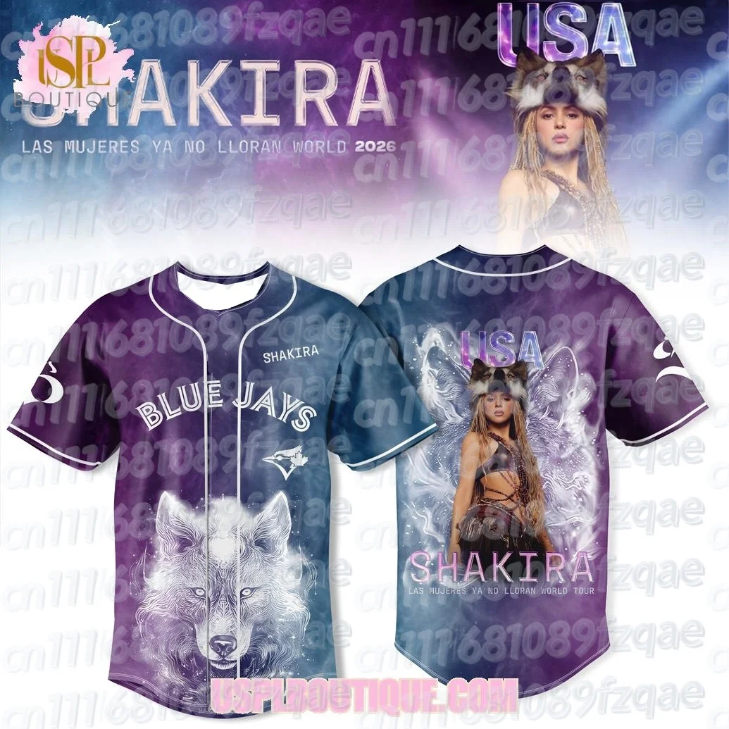 Shakira Las Mujeres Ya No Lloran World Tour Baseball Jersey Oversized T-shirt Suitable for Daily Training Wear FamilyMatching
Shakira Las Mujeres Ya No Lloran World Tour Baseball Jersey Oversized T-shirt Suitable for Daily Training Wear FamilyMatching
