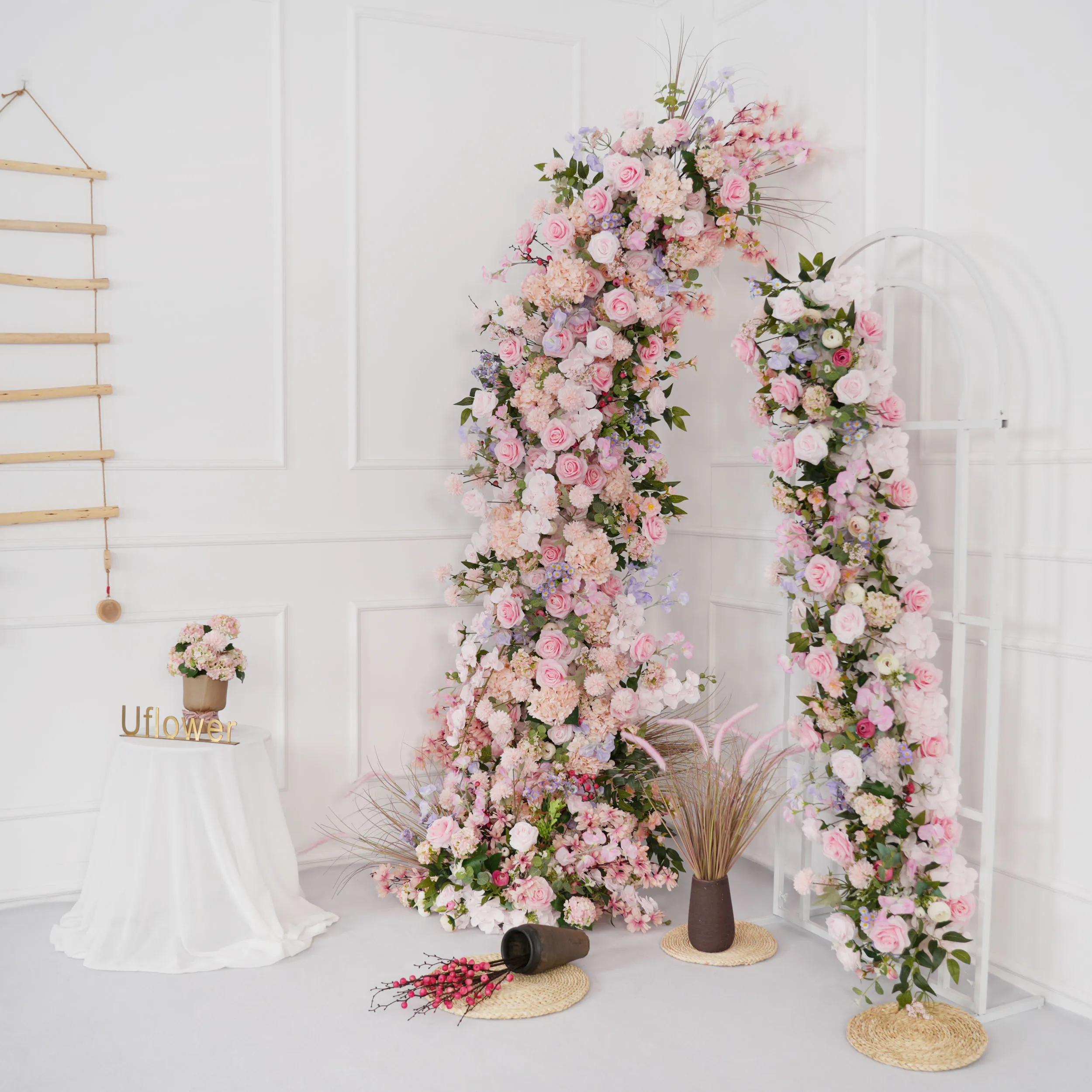 Uflower Luxury Rose Peony Green Eucalyptus Leaf Wedding Horn Arch Backdrop Decor Floral Arrangement Event Party Props Stage
Uflower Luxury Rose Peony Green Eucalyptus Leaf Wedding Horn Arch Backdrop Decor Floral Arrangement Event Party Props Stage