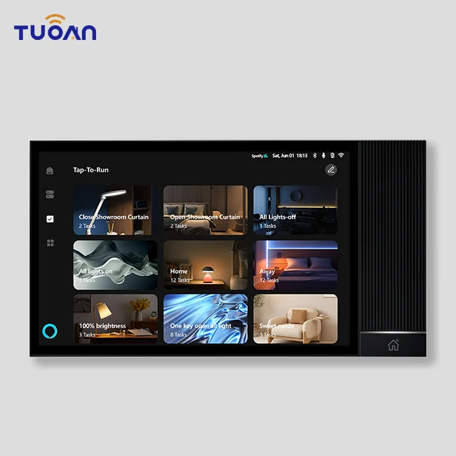 Tuya Smart Home Zigbee Gateway Wifi Zigbee Smart Control Panel 8 Inch Multi-Function Music Wall Touch Screen Tuya Center
Tuya Smart Home Zigbee Gateway Wifi Zigbee Smart Control Panel 8 Inch Multi-Function Music Wall Touch Screen Tuya Center
