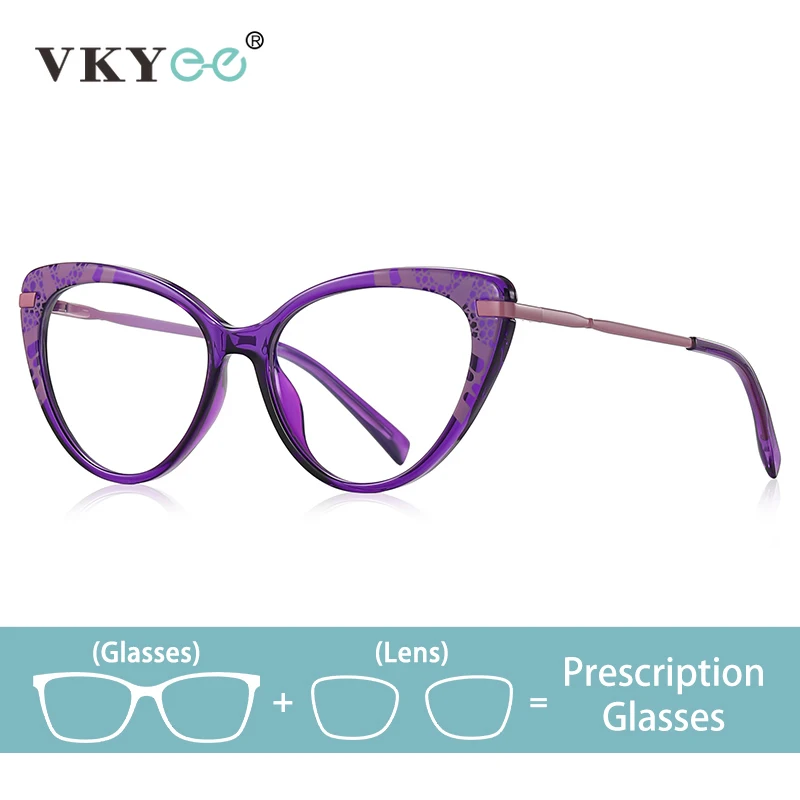 VICKY Fashion Personalized Cat's Eye Anti-Blue Light Photochromic Glasses Progressive Multifocal Customizable Prescription 2110
VICKY Fashion Personalized Cat's Eye Anti-Blue Light Photochromic Glasses Progressive Multifocal Customizable Prescription 2110