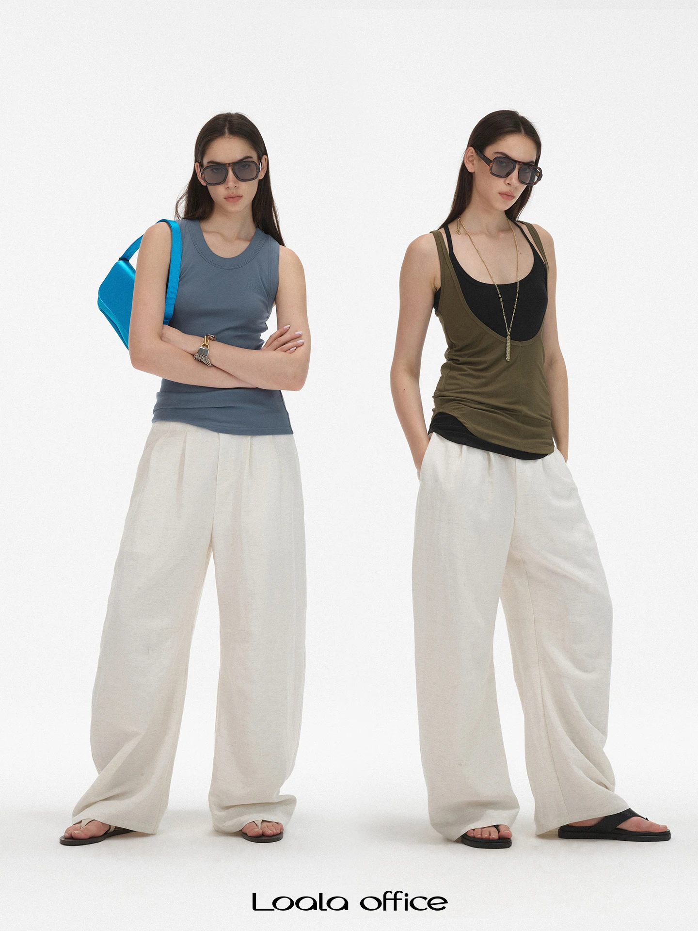 Loala Office Low Waist Straight Leg Pants Cool Lightweight Casual Linen Bloomers Pure Color Commute Style Summer Pants
Loala Office Low Waist Straight Leg Pants Cool Lightweight Casual Linen Bloomers Pure Color Commute Style Summer Pants