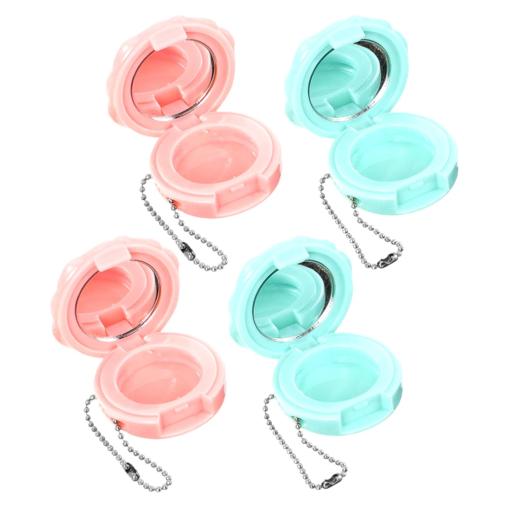 4pcs Shape Palette Tray Mini Lip Balm With Mirror Diy Eyeshadow Blush Travel Organizer Sample Storage Box For 
4pcs Shape Palette Tray Mini Lip Balm With Mirror Diy Eyeshadow Blush Travel Organizer Sample Storage Box For