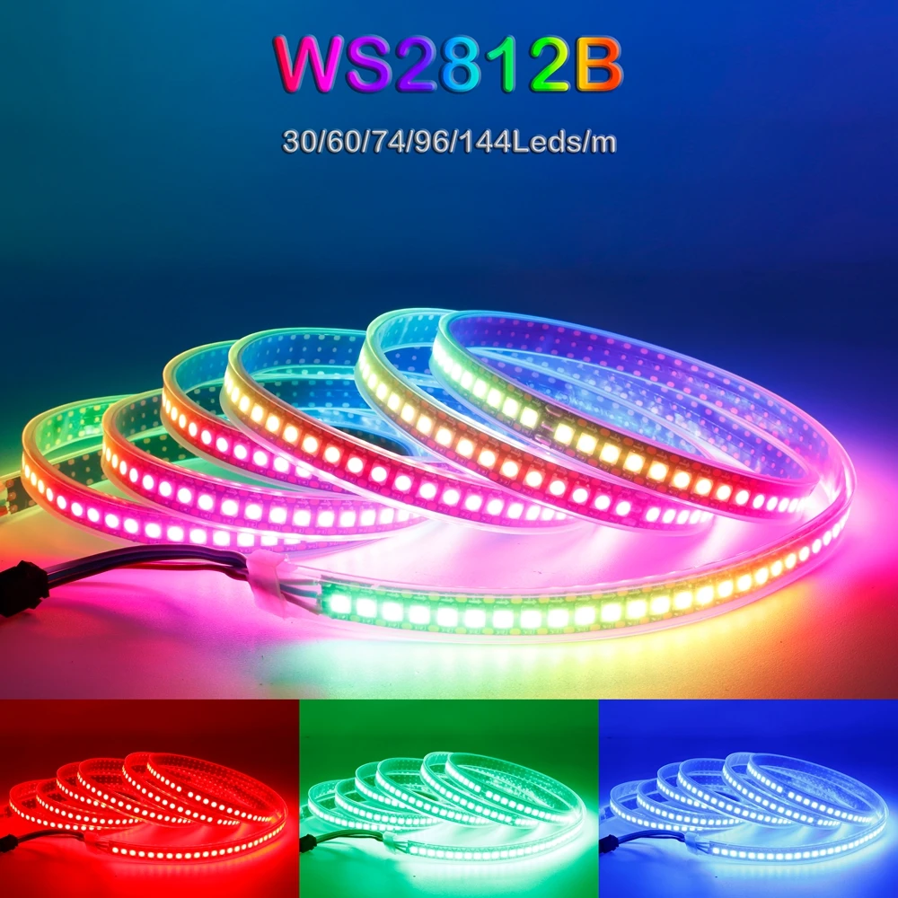 DC5V WS2812B SMD5050 Светодиодная лента RGBIC WS2812 30/60/74/96/144 светодиодов/пикселей с индивидуальной адресацией Белая/черная печатная плата Умные светодиодные лампы
DC5V WS2812B SMD5050 Светодиодная лента RGBIC WS2812 30/60/74/96/144 светодиодов/пикселей с индивидуальной адресацией Белая/черная печатная плата Умные светодиодные лампы