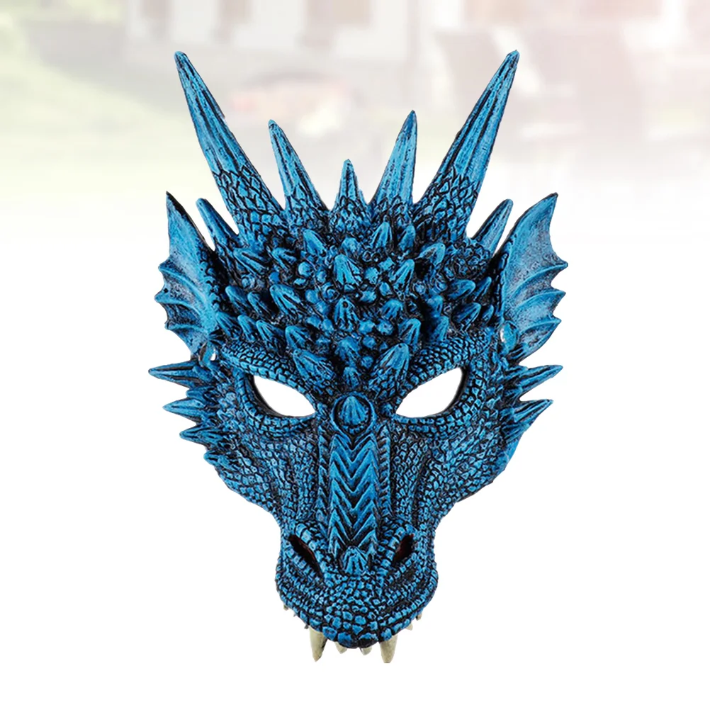 Dragon Mask Costume Prop Mask Dress-up Accessory for Halloween Masquerade Cosply Costume Party Carnival Performance (Blue)
Dragon Mask Costume Prop Mask Dress-up Accessory for Halloween Masquerade Cosply Costume Party Carnival Performance (Blue)