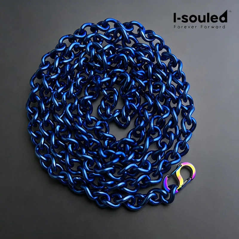 5mm Pure Titanium Anodized Blue Rope Chain Necklace Unisex Hypoallergenic
5mm Pure Titanium Anodized Blue Rope Chain Necklace Unisex Hypoallergenic