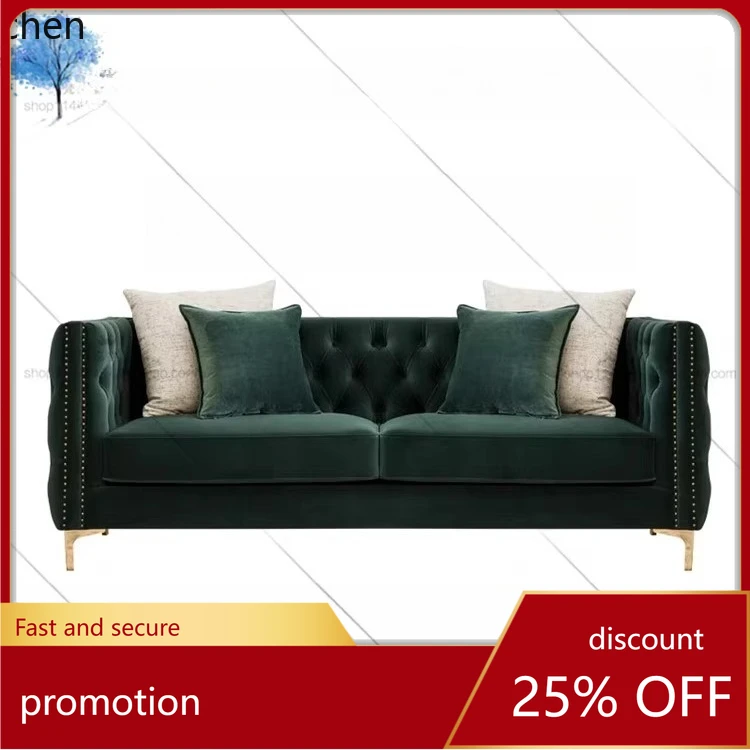 CZ Simple Modern Fabric Sofa American Style Single Double Three-Seater Small Apartment Internet Celebrity Living Room Sofa
CZ Simple Modern Fabric Sofa American Style Single Double Three-Seater Small Apartment Internet Celebrity Living Room Sofa