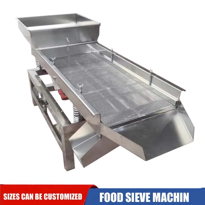 Linear Vibrating Screen Machine Small Industrial Stainless Steel Food Tea Grain Vibrating Screening Machine
Linear Vibrating Screen Machine Small Industrial Stainless Steel Food Tea Grain Vibrating Screening Machine