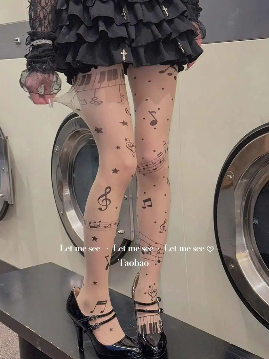 Y2K Music Note Print Sheer Tights Women Sexy Thin Breathable Stockings Fashion Legwear For Spring Summer Daily Party
Y2K Music Note Print Sheer Tights Women Sexy Thin Breathable Stockings Fashion Legwear For Spring Summer Daily Party