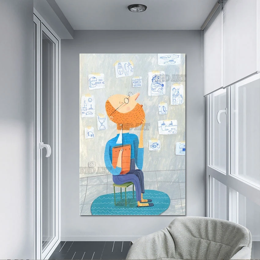 Cartoon Abstract Figure Art Picture for Kids Bedroom Decor, Oil Painting Poster, Hand-painted Murals Gift, Animation Artwork
Cartoon Abstract Figure Art Picture for Kids Bedroom Decor, Oil Painting Poster, Hand-painted Murals Gift, Animation Artwork