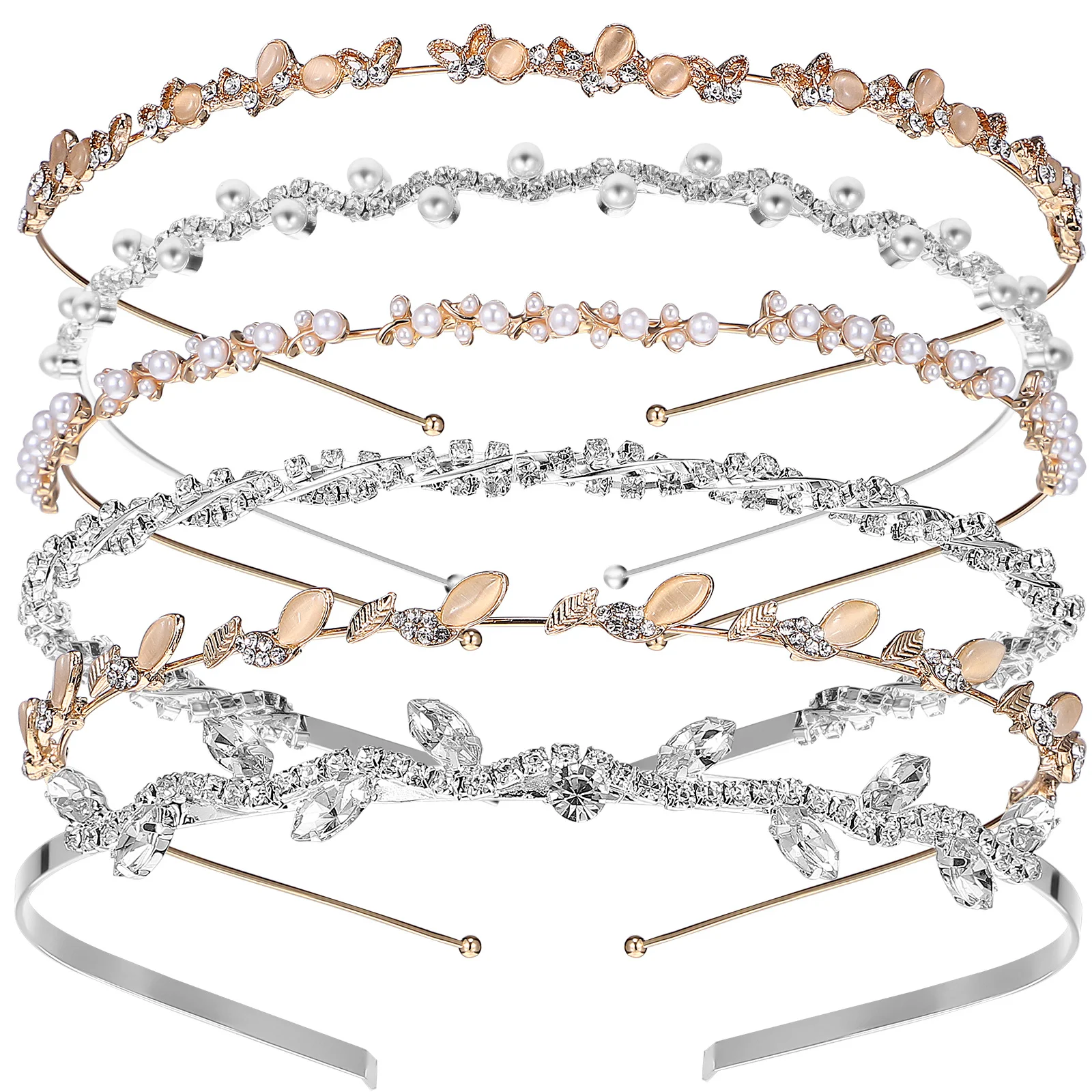 6pcs Rhinestone Headband For Wedding Bridal Hair Crown Pearl Crystal Elegant Women Party Prom Decor Accessory
6pcs Rhinestone Headband For Wedding Bridal Hair Crown Pearl Crystal Elegant Women Party Prom Decor Accessory