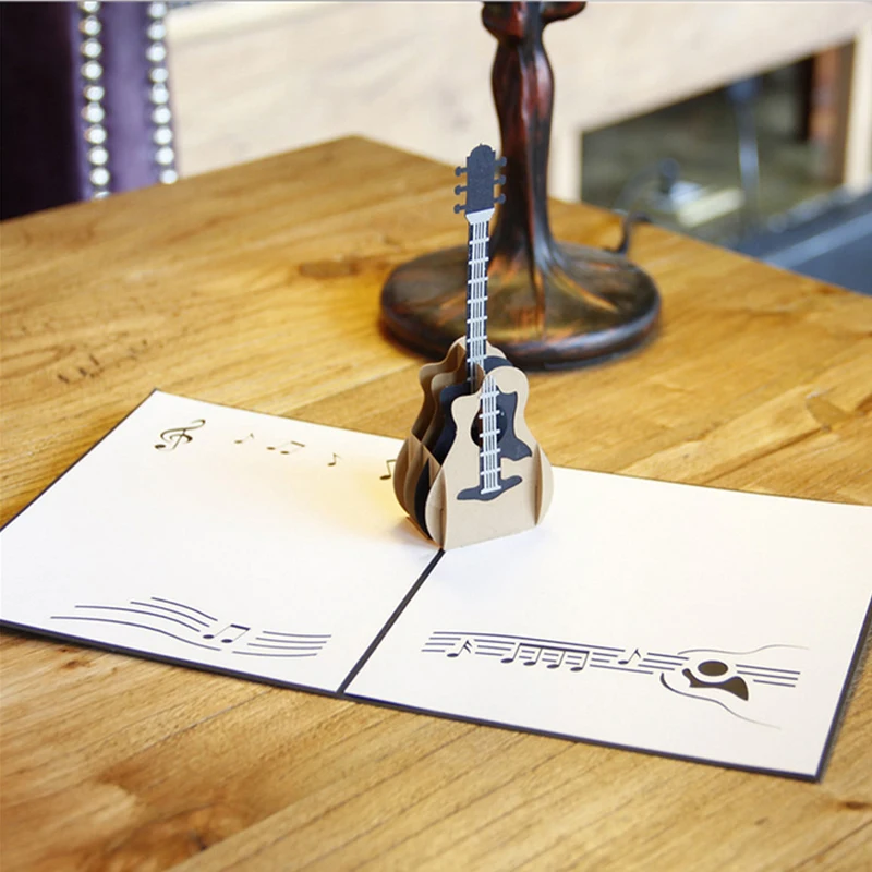 2025 New 3D for Pop Up Greeting Cards Handmade Guitar Card with Envelope for Music Lovers Birthday Celebration Thanksgiving Gift
2025 New 3D for Pop Up Greeting Cards Handmade Guitar Card with Envelope for Music Lovers Birthday Celebration Thanksgiving Gift