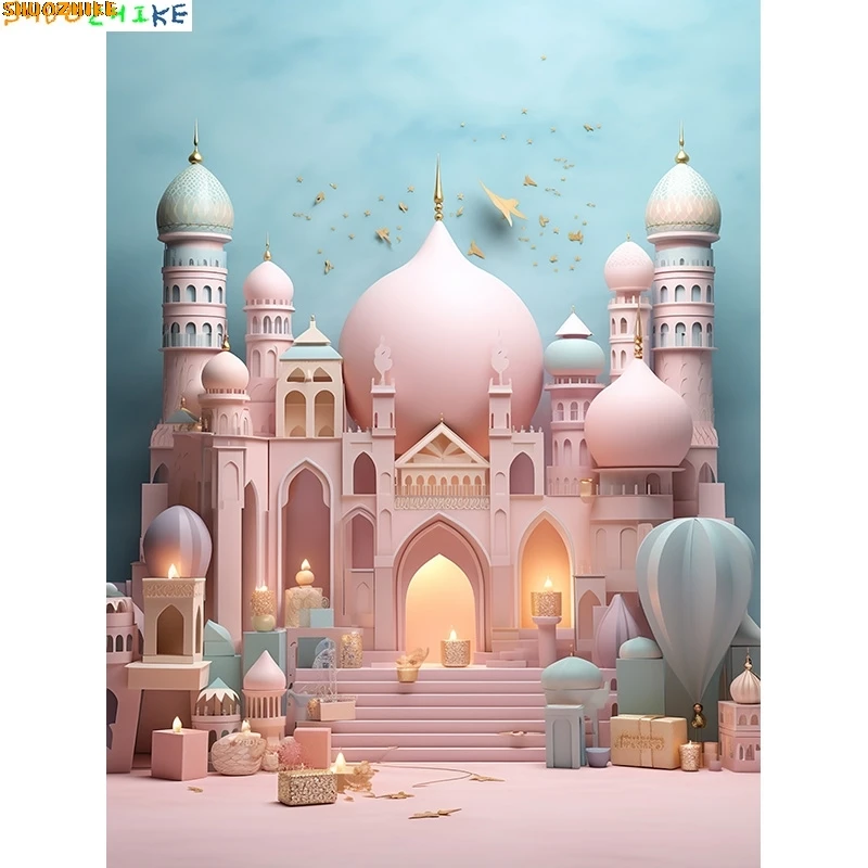 Ramadan Eid Kareem Mubarak Islamic New Year Moon Lanterns Background Arabic Palace Candles Mosque Photography Backdrops VG-02
Ramadan Eid Kareem Mubarak Islamic New Year Moon Lanterns Background Arabic Palace Candles Mosque Photography Backdrops VG-02