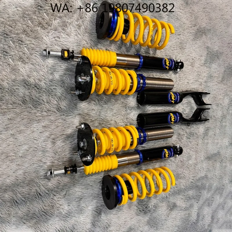 Lowered Racing Coilover Struts Kit, High Elastic Steel Shock Absorbers, Firmness Adjustable Street Track Dual Use Chassis Refit
Lowered Racing Coilover Struts Kit, High Elastic Steel Shock Absorbers, Firmness Adjustable Street Track Dual Use Chassis Refit