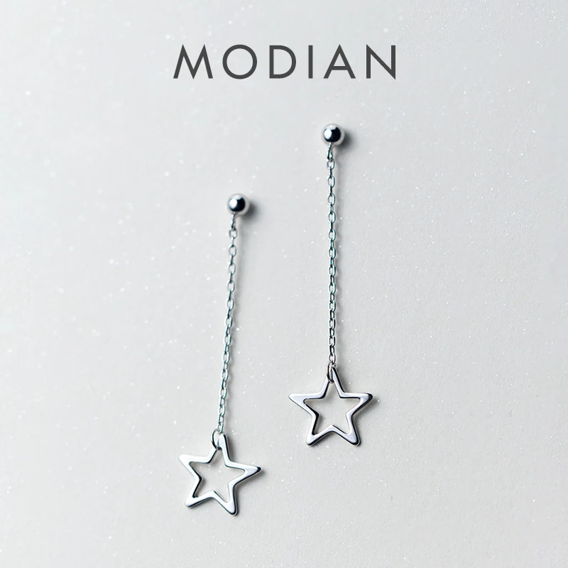 Modian Long Tassel Drop Earrings for Women 925 Sterling Silver Swing Line Stars Dangle Earrings Wedding Engagement Jewelry NEW
Modian Long Tassel Drop Earrings for Women 925 Sterling Silver Swing Line Stars Dangle Earrings Wedding Engagement Jewelry NEW