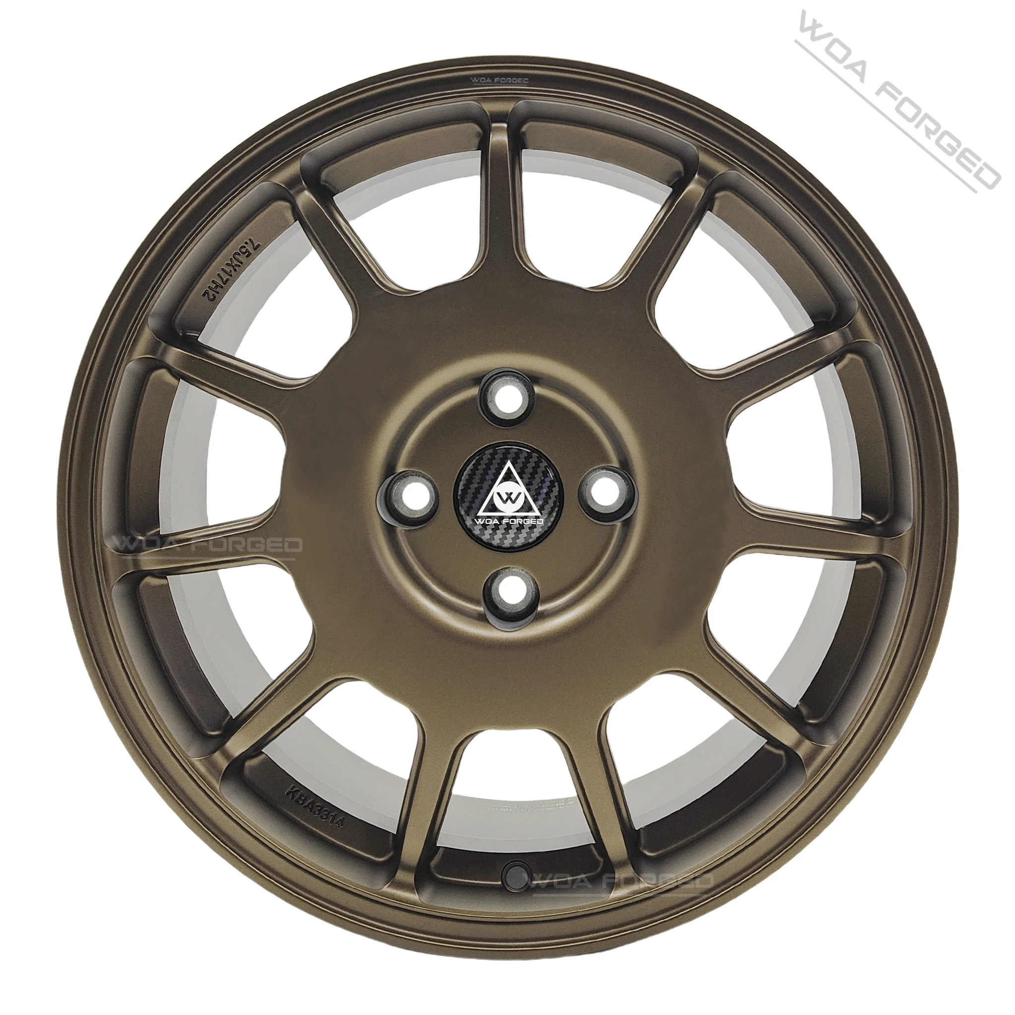 Custom forged aluminium alloy wheels with Popular Design matte bronze/black painted for passenger / sports / racing car
Custom forged aluminium alloy wheels with Popular Design matte bronze/black painted for passenger / sports / racing car