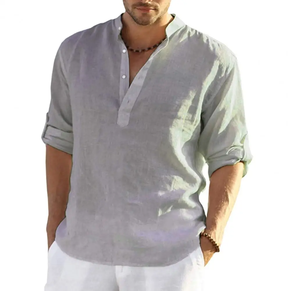 Men Retro Style Shirt Elegant Men's Long Sleeve Shirt With Cufflink Stand Collar For Office Daily Wear Casual Men Shirt
Men Retro Style Shirt Elegant Men's Long Sleeve Shirt With Cufflink Stand Collar For Office Daily Wear Casual Men Shirt