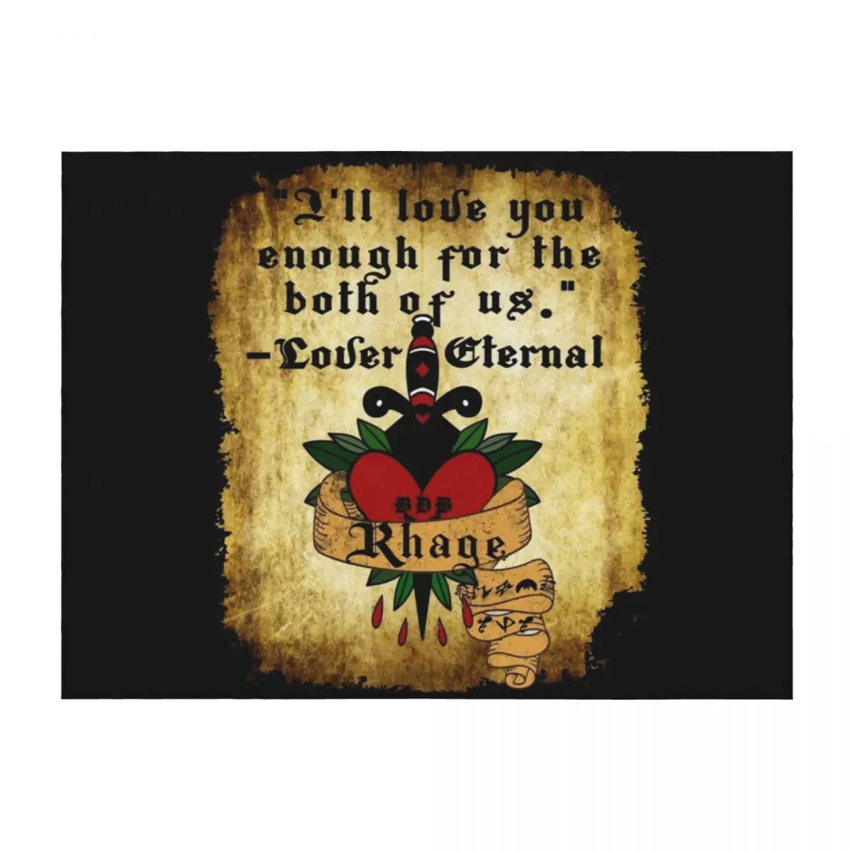 black dagger brotherhood Rhage quote Lover Eternal Throw Blanket Shaggy Giant Sofa funny gift Blankets
black dagger brotherhood Rhage quote Lover Eternal Throw Blanket Shaggy Giant Sofa funny gift Blankets