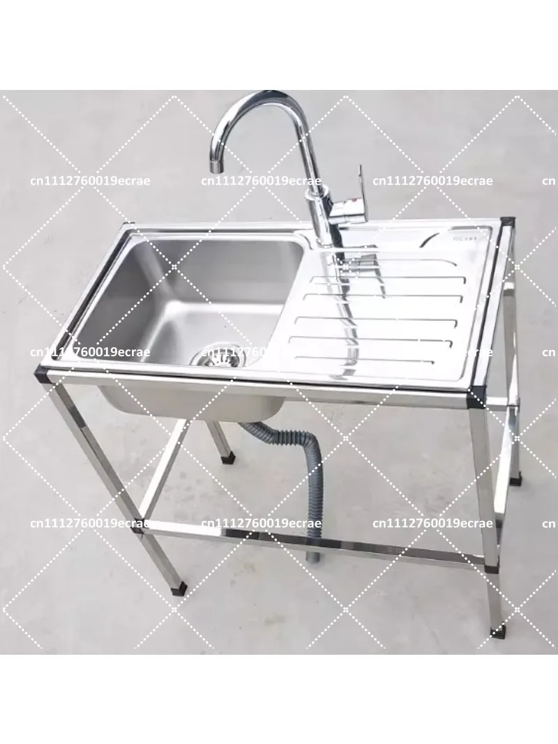 Thickened 304 Stainless Steel Kitchen Sink Countertop Integrated Single Basin with Bracket Dishwashing Sink
Thickened 304 Stainless Steel Kitchen Sink Countertop Integrated Single Basin with Bracket Dishwashing Sink
