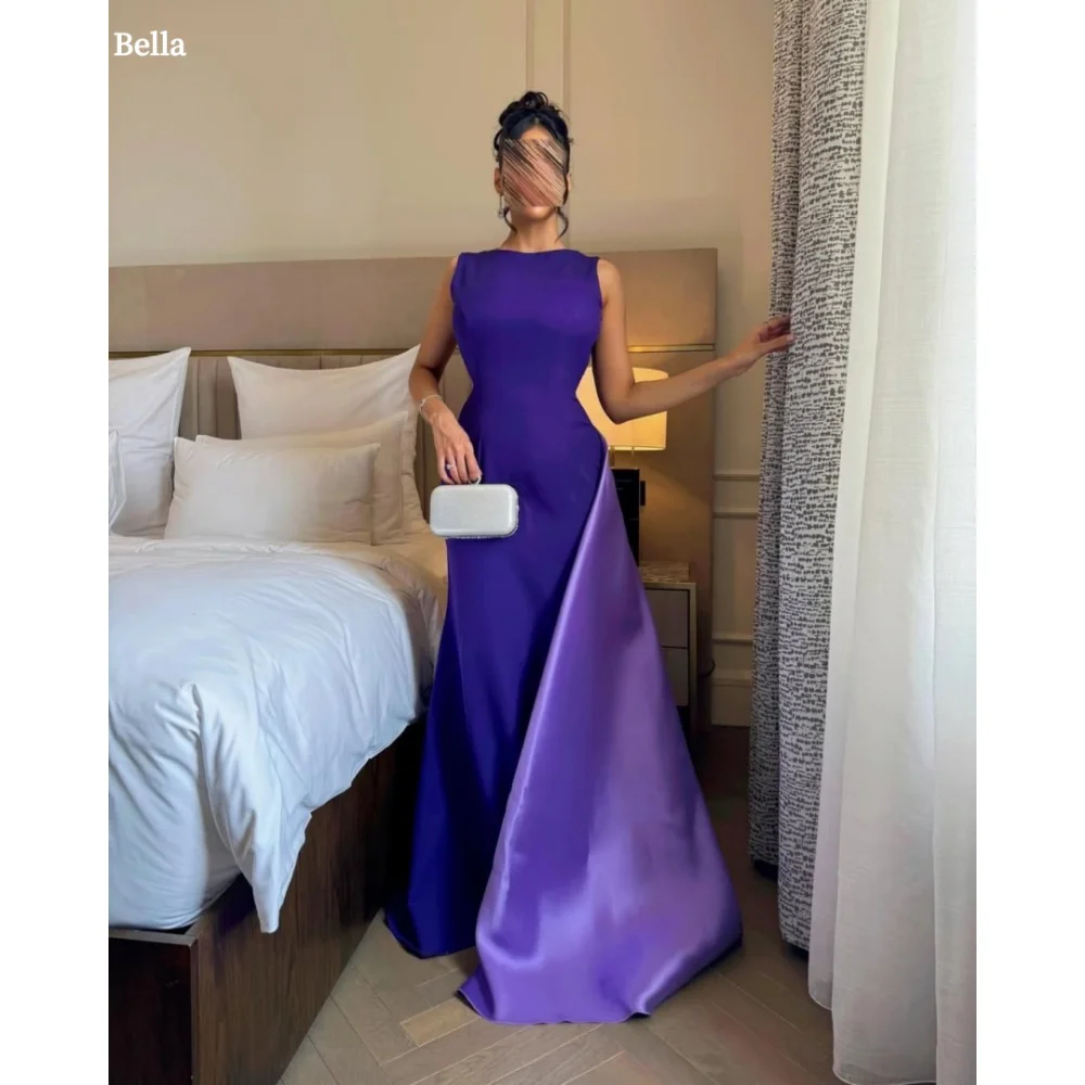 Bella Customized Purple Sleeveless Backless robes de soirée Four-Way Stretch Mermaid Party Dresses Floor-Length Prom Dress 2024
Bella Customized Purple Sleeveless Backless robes de soirée Four-Way Stretch Mermaid Party Dresses Floor-Length Prom Dress 2024