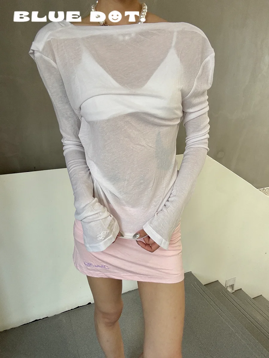 Женская асимметричная футболка свободного кроя Salted Muse French Sle с длинным рукавом, воротником-колоколом и двусторонним дизайном
Женская асимметричная футболка свободного кроя Salted Muse French Sle с длинным рукавом, воротником-колоколом и двусторонним дизайном