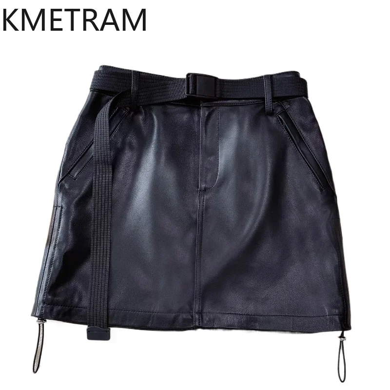 KMETRAM 100% верхний слой из овчины, юбки для женщин, 2021, черная мини-юбка высшего качества из натуральной кожи, осенняя женская одежда юбка
KMETRAM 100% верхний слой из овчины, юбки для женщин, 2021, черная мини-юбка высшего качества из натуральной кожи, осенняя женская одежда юбка