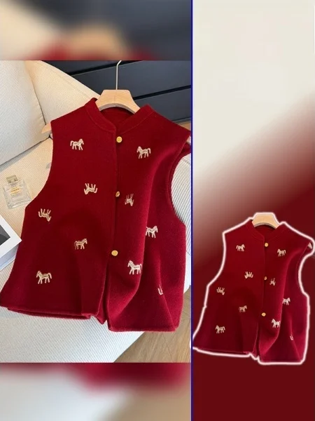 plus Size Slimming Chinese Sle Casual Women's Vest Spring New Retro National Trend Age Reduction Sweater Outerwear
plus Size Slimming Chinese Sle Casual Women's Vest Spring New Retro National Trend Age Reduction Sweater Outerwear