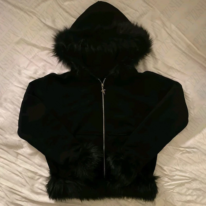 Personalization Warm Coat Men Y2k Clothes Fashion Solid color Plush Patchwork Zipup Hoodie Casual Streetwear Hooded Sweatshirt
Personalization Warm Coat Men Y2k Clothes Fashion Solid color Plush Patchwork Zipup Hoodie Casual Streetwear Hooded Sweatshirt