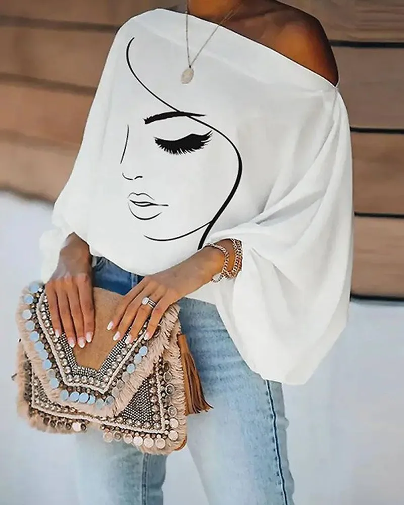 Summer Fashion Women's Shirt Abstract Pattern Printing Water Diamond Lantern Sleeve Top Elegant Long Sleeve Shirt Wear
Summer Fashion Women's Shirt Abstract Pattern Printing Water Diamond Lantern Sleeve Top Elegant Long Sleeve Shirt Wear
