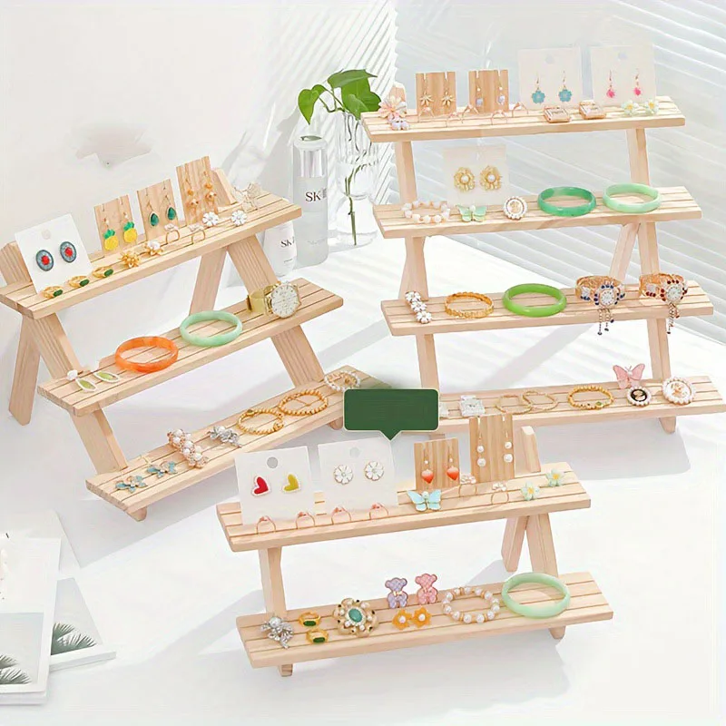 2/3/4 Layer Wooden Ear Stud Holder Earrings Jewelry Display Jewelry Storage Display Props Stand Shelf Cupcake Makeup Mini Figure
2/3/4 Layer Wooden Ear Stud Holder Earrings Jewelry Display Jewelry Storage Display Props Stand Shelf Cupcake Makeup Mini Figure
