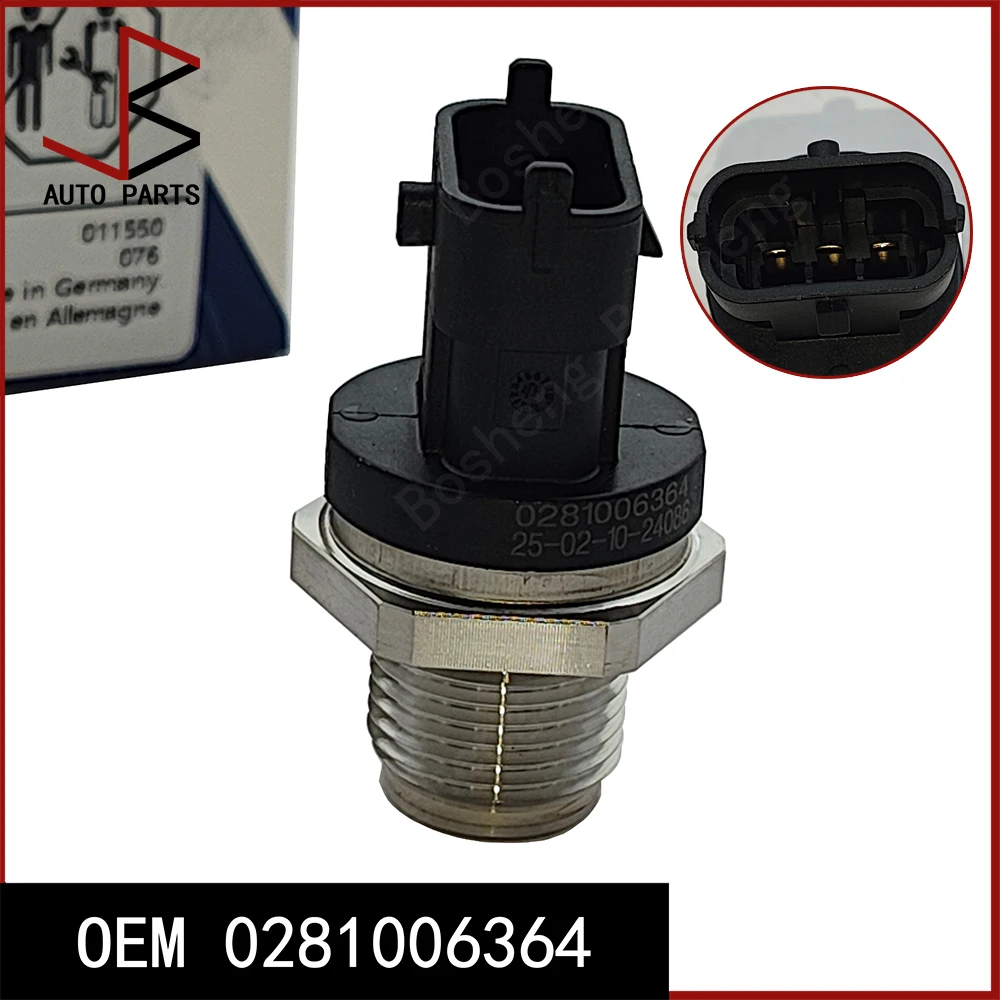 New Fuel Pressure Sensor for CHEVROLET for RENAULT TRUCKS for VOLVO for VW OEM 0281006364 0281002937 0445213023 0445213036
New Fuel Pressure Sensor for CHEVROLET for RENAULT TRUCKS for VOLVO for VW OEM 0281006364 0281002937 0445213023 0445213036