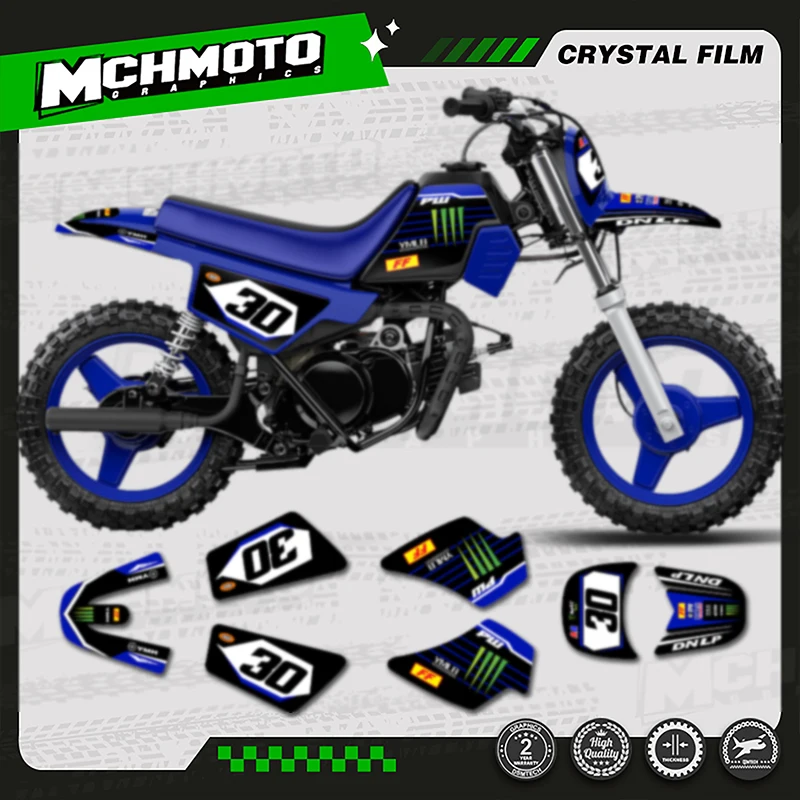 MCHMFG для YAMAHA PW50 PW 50, обтекатель мотоцикла, графический фон, наклейки, наборы наклеек, круглый год, номер, имя на заказ 
MCHMFG для YAMAHA PW50 PW 50, обтекатель мотоцикла, графический фон, наклейки, наборы наклеек, круглый год, номер, имя на заказ
