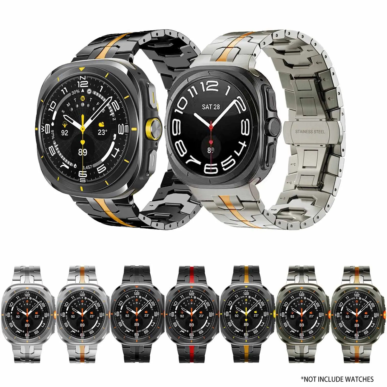 High Quality Metal Watch Band for Samsung Watch 8 Ultra Men Bracelet Luxury Strap for samsung 7 ultra Watch 8 Classic Wrist Band
High Quality Metal Watch Band for Samsung Watch 8 Ultra Men Bracelet Luxury Strap for samsung 7 ultra Watch 8 Classic Wrist Band