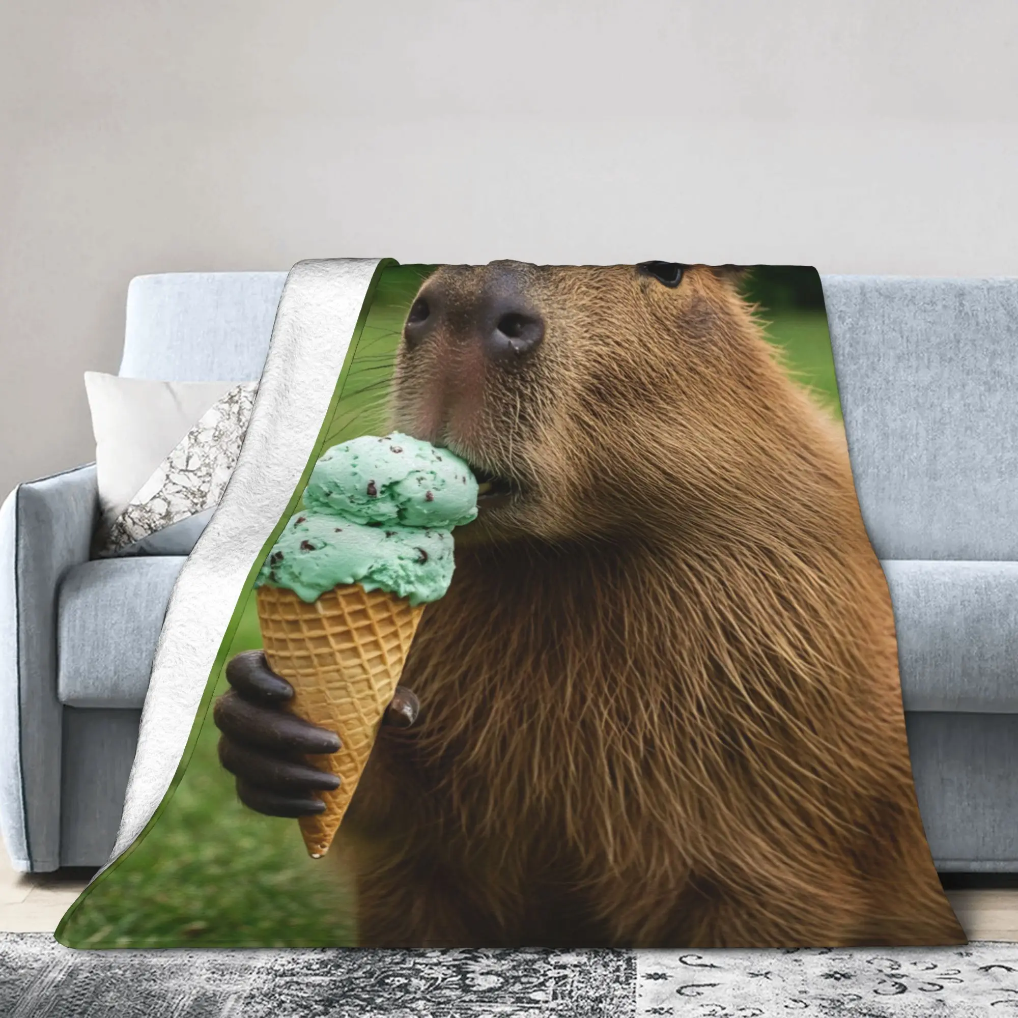 Funny Capybara Kawaii Blankets Fleece Cozy Ultra-Soft Throw Blanket for Bedroom Bedding Throws
Funny Capybara Kawaii Blankets Fleece Cozy Ultra-Soft Throw Blanket for Bedroom Bedding Throws