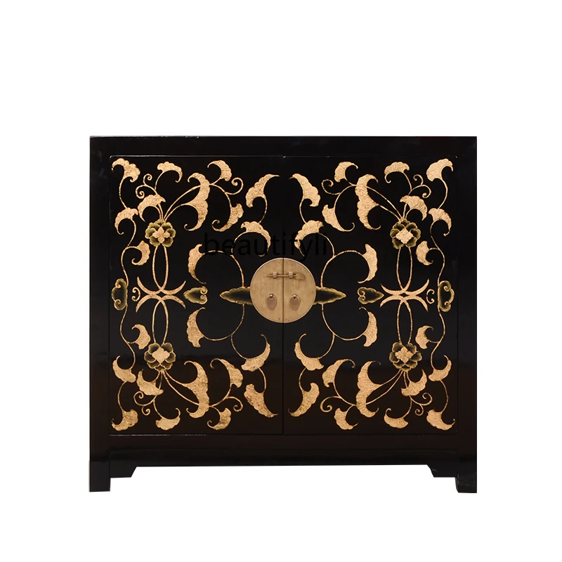 New Chinese Hand-Painted Sideboard Shoe Cabinet Storage Solid Wood Simplicity Small Apartment Entrance Cabinet
New Chinese Hand-Painted Sideboard Shoe Cabinet Storage Solid Wood Simplicity Small Apartment Entrance Cabinet