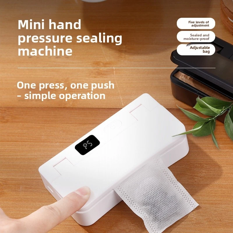 USB Rechargeable Portable Vacuum Sealer, Mini Automatic Food Sealing Machine, Household Heat Sealer for Kitchen Food Fresh Stora
USB Rechargeable Portable Vacuum Sealer, Mini Automatic Food Sealing Machine, Household Heat Sealer for Kitchen Food Fresh Stora